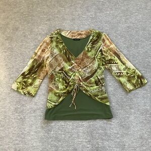 Jaipur Vintage Y2K Ruched Top Sz. L